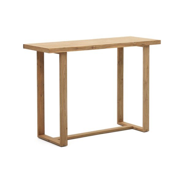 Ogrodowy stolik barowy z litego drewna tekowego 140x70 cm Canadell – Kave Home