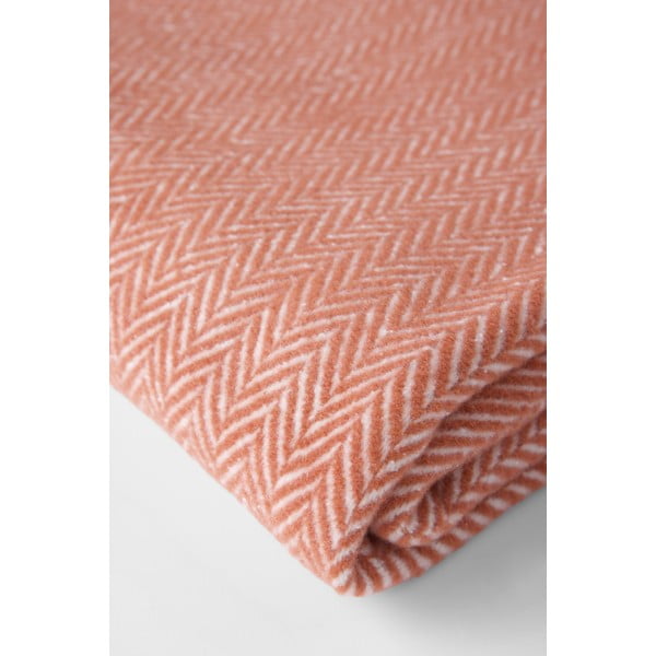 Ciemnoczerwony pled z domieszką bawełny Euromant Skyline, 140x180 cm-image-1