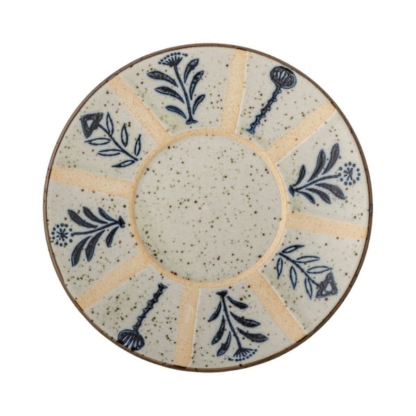 Jasnoniebiesko-kremowy kamionkowy talerz deserowy ø 16 cm Leonie – Bloomingville