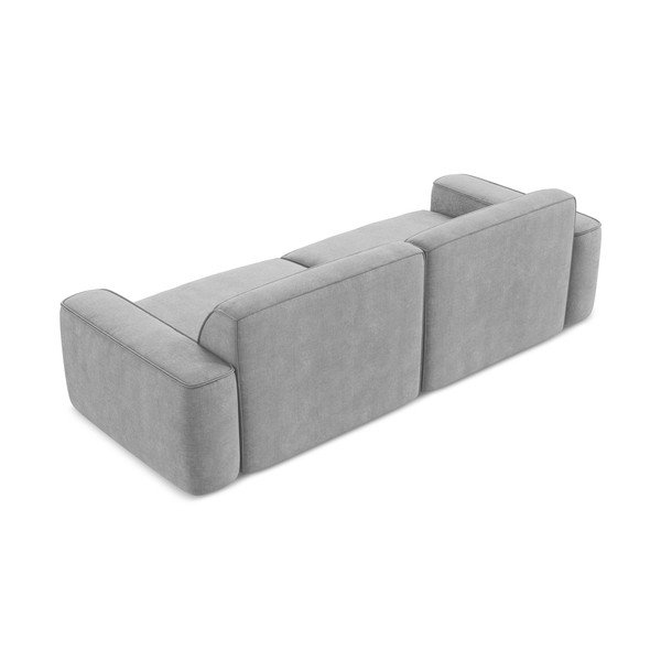 Jasnoszara sofa z tkaniny szenilowej 244 cm Omao – Makamii-image-3