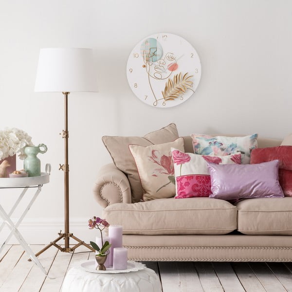 Szklany zegar ścienny ø 30 cm Feminine line – Styler-image-3