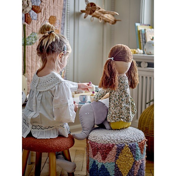 Puf dziecięcy z materiału bouclé Miaki – Bloomingville Mini-image-4