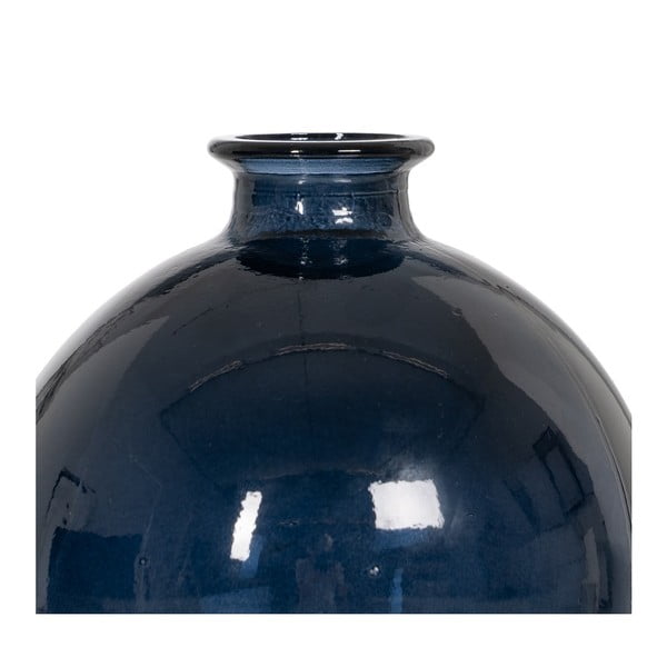 Ciemnoniebieski ręcznie wykonany wazon (wysokość 18 cm) – Ixia-image-2