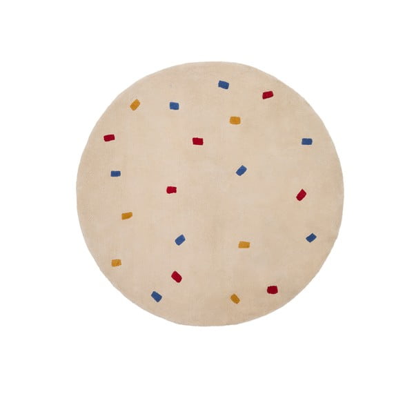 Kremowy bawełniany dywan dziecięcy ø120 cm Luli – Kave Home