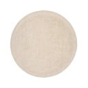 Kremowy wełniany okrągły dywan tkany ręcznie ø 200 cm Marely – Kave Home