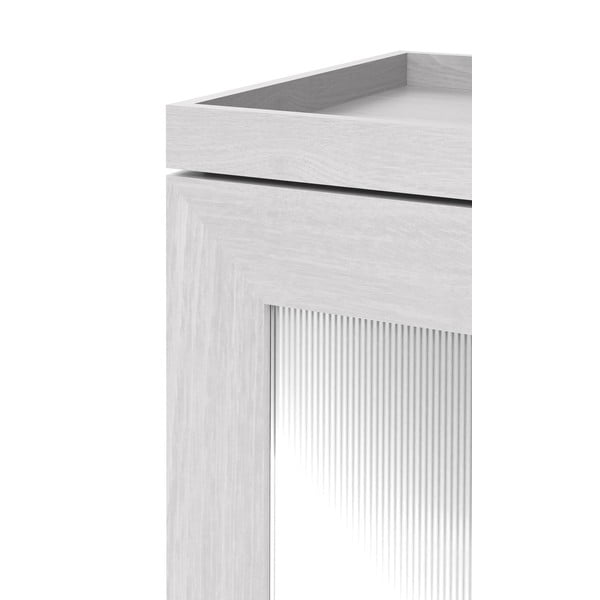 Białą szafka łazienkowa z drewna dębowego Wireworks Mezza-image-1