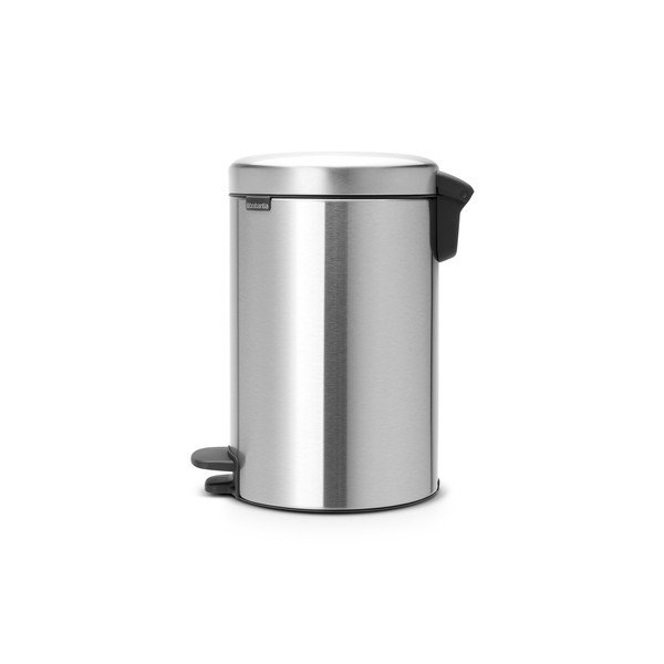 Stalowy kosz na śmieci z pedałem w kolorze matowego srebra 12 l NewIcon – Brabantia-image-1