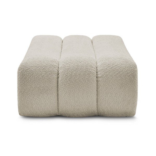 Beżowy podnóżek z materiału bouclé Azra – Bobochic Paris-image-4