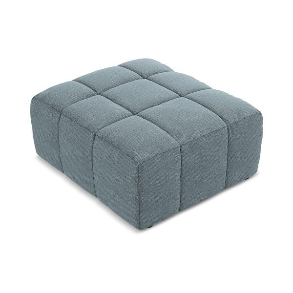 Niebieski podnóżek z materiału bouclé Aloha – Makamii-image-2