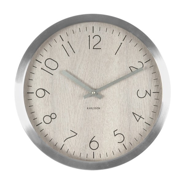Biały zegar Present Time Wood Charm XL