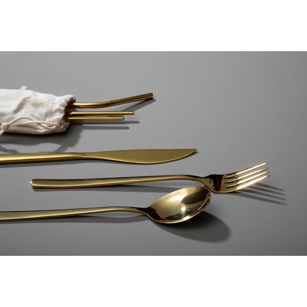 Sztućce ze stali nierdzewnej w kolorze złota 6 szt. Mimo – Premier Housewares-image-2