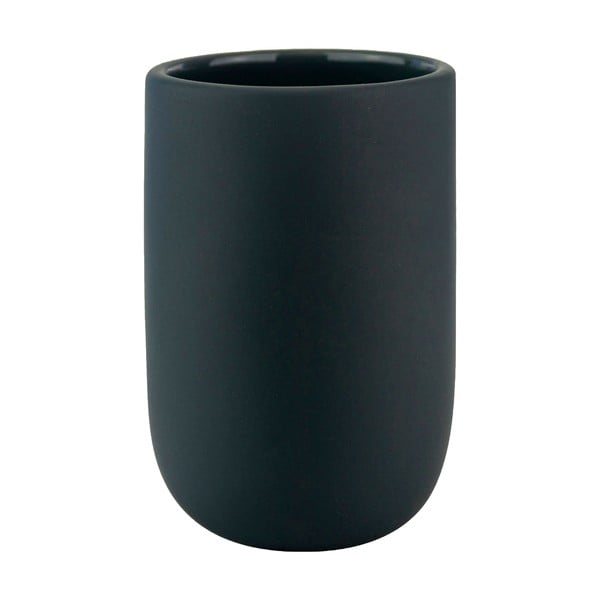 Antracytowy ceramiczny kubek na szczoteczki do zębów Lotus – Mette Ditmer Denmark
