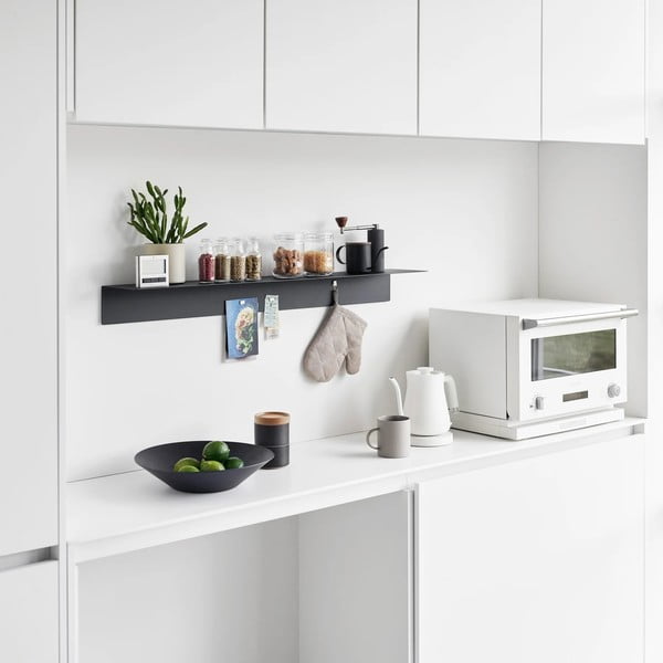 Czarna metalowa półka 90 cm – YAMAZAKI-image-4