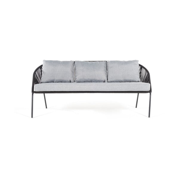 Czarna 3-osobowa sofa ogrodowa Bonami Selection North
