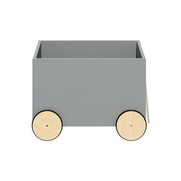 Szary pojemnik na kółkach na zabawki BELLAMY Lotta-image-1