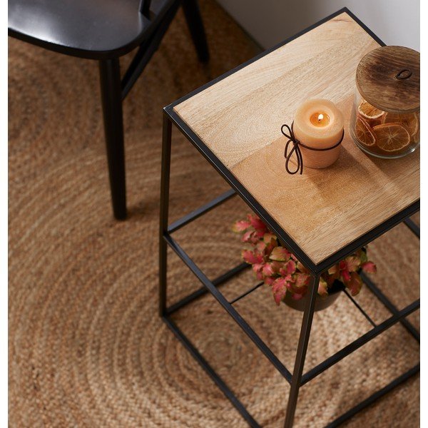 Dywan jutowy Kave Home Dip, Ø 100 cm-image-1