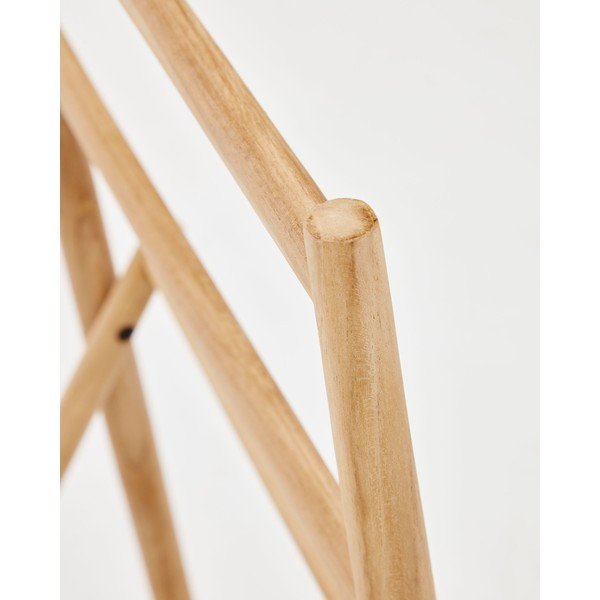 Wieszak na ubrania z litego drewna tekowego w naturalnym kolorze Roxana – Kave Home-image-4