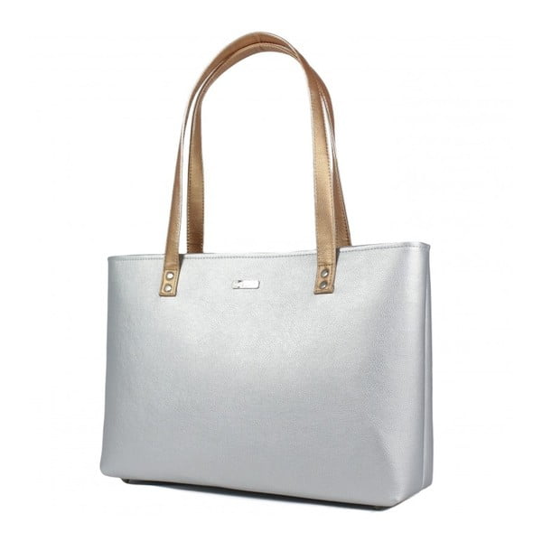 Biała torebka z detalami w złotym kolorze Dara bags Grace No.24