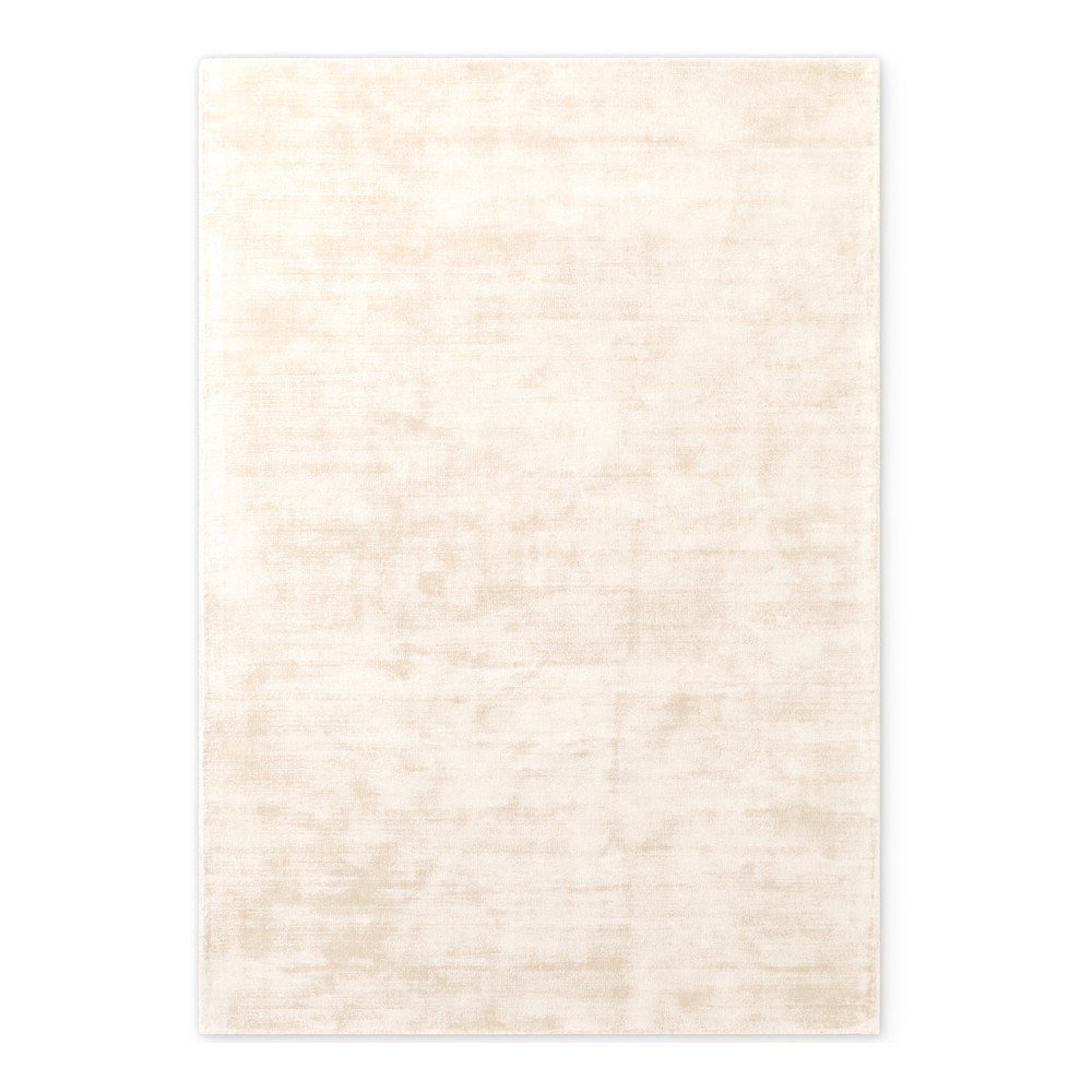 Dywan z wiskozy tkany ręcznie w kolorze kości słoniowej 120x180 cm Noemi – Vikosa