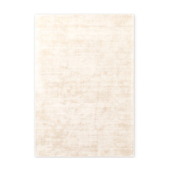 Dywan z wiskozy tkany ręcznie w kolorze kości słoniowej 80x150 cm Noemi – Vikosa