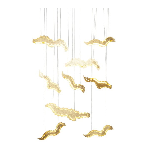 Lampa sufitowa w złotej barwie Kare Design Float