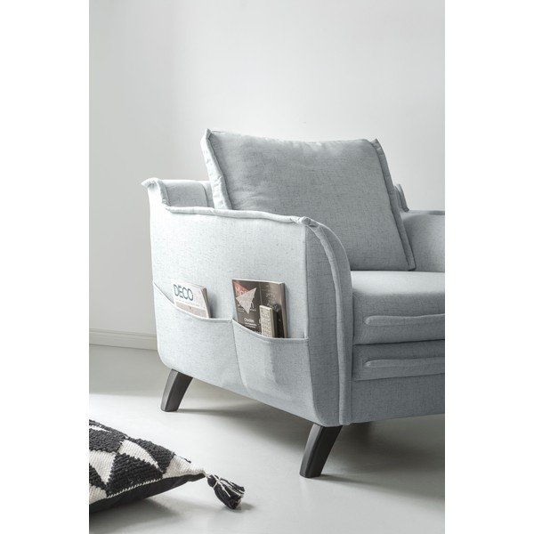 Jasnoszary fotel Miuform Charming Charlie-image-3
