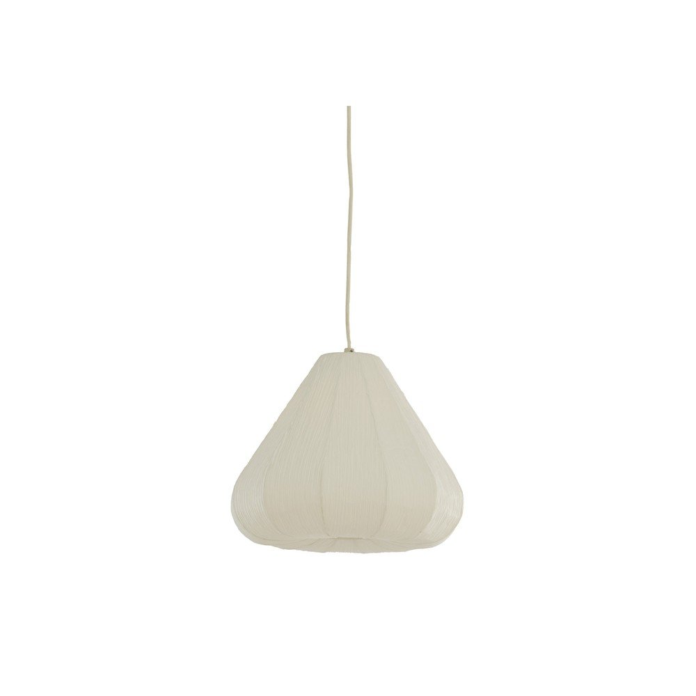 Kremowa lampa wisząca z papierowym kloszem ø 10 cm Sarella – Light & Living