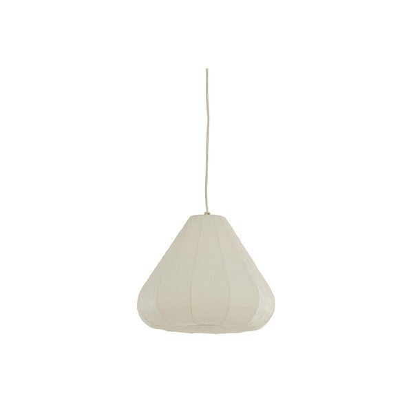 Kremowa lampa wisząca z papierowym kloszem ø 10 cm Sarella – Light & Living