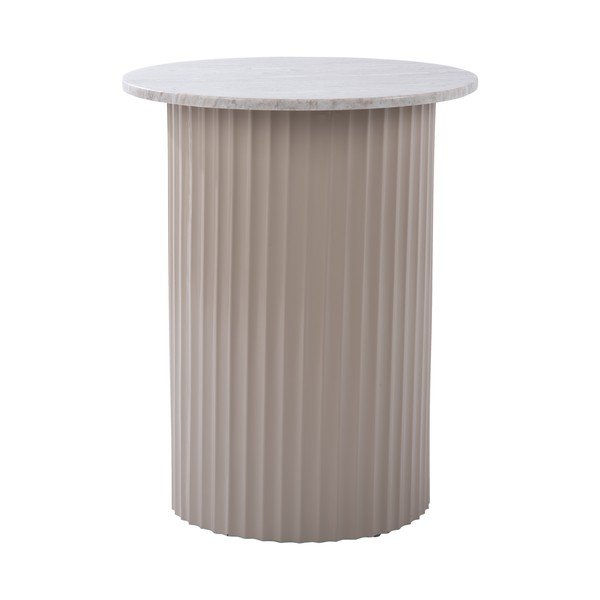 Marmurowy okrągły stolik ø 50 cm Luscious – Leitmotiv