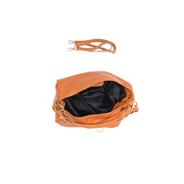 Skórzana torebka Tote 2087 Cognac-image-4
