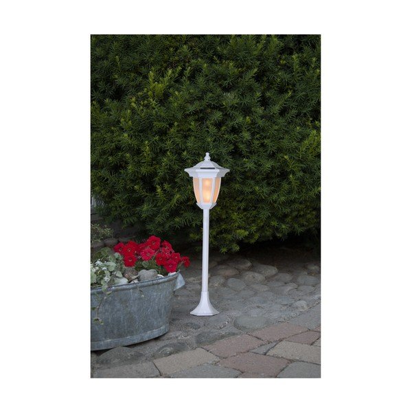 Biała ogrodowa lampa solarna LED Star Trading Flame-image-3