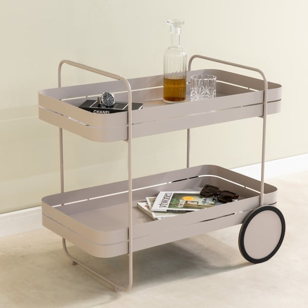 Metalowy barek na kółkach 74x42 cm Gin & Trolley – Spinder Design-image-1