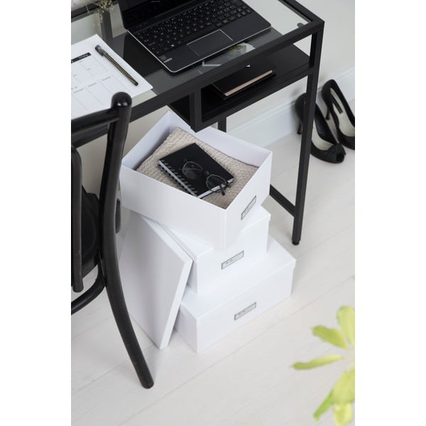 Zestaw 3 białych pudełek Bigso Box of Sweden Inge-image-1