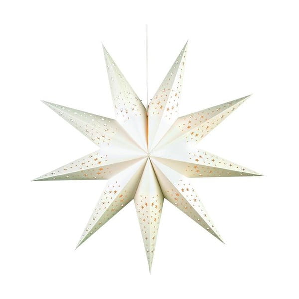 Biała dekoracja świetlna ze świątecznym motywem ø 75 cm Solvalla – Markslöjd