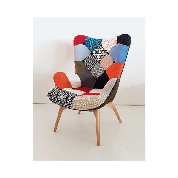 Patchworkowy fotel Castagnetti Fin-image-1