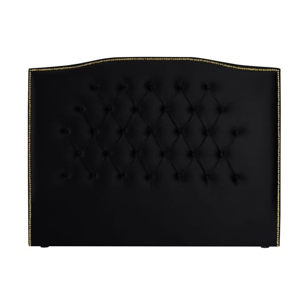 Czarny zagłówek łóżka Mazzini Sofas Daisy, 180x120 cm