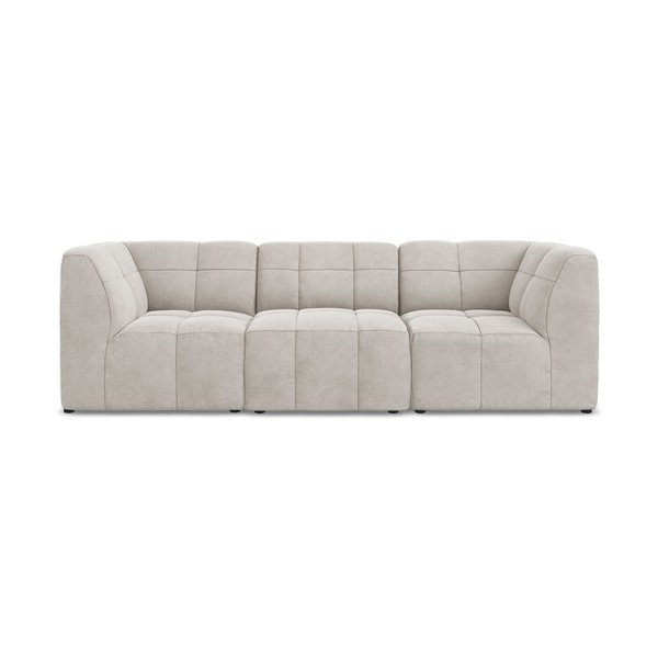 Beżowa aksamitna sofa 255 cm Aloha – Makamii-image-2