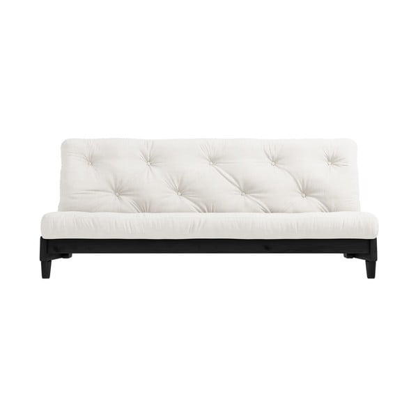 Sofa rozkładana z jasnobeżowym pokryciem Karup Design Fresh Black/Natural