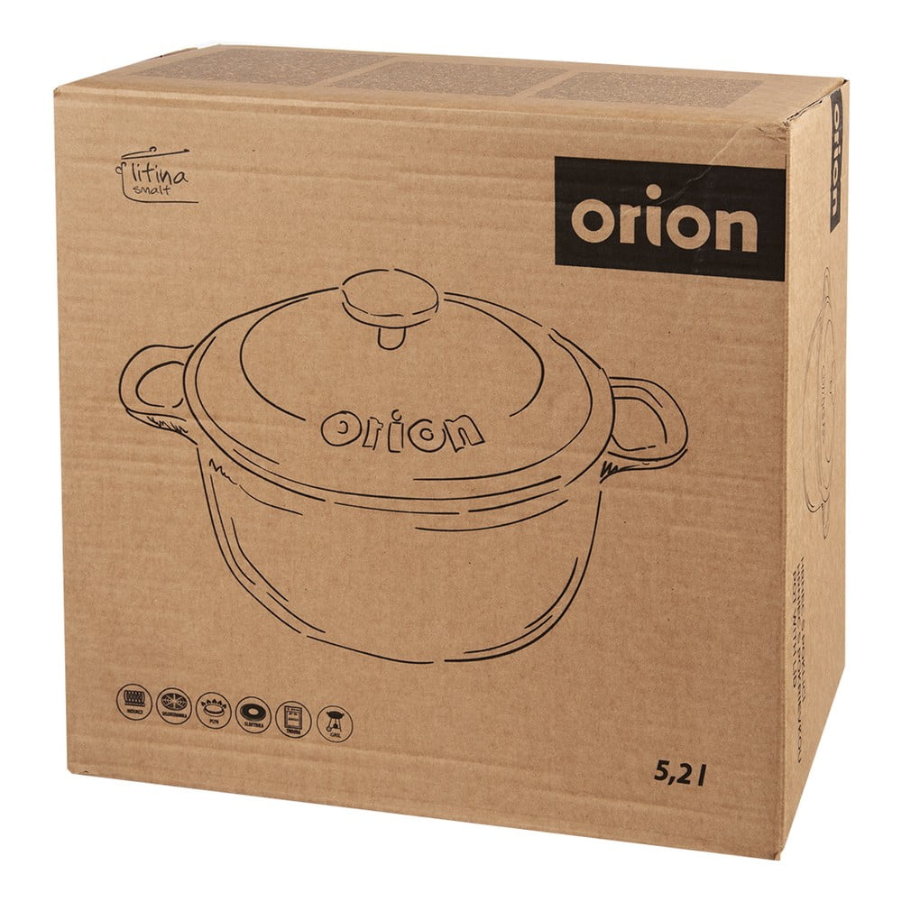 Garnek żeliwny z pokrywką odpowiedni na indukcję 5,2 l LITINA SMALT – Orion (zdjęcie 10)