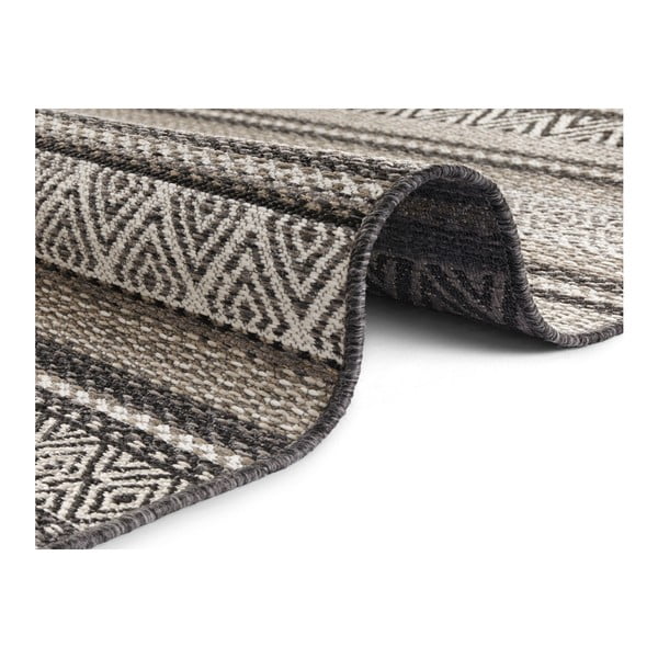 Czarno-brązowy dywan odpowiedni na zewnątrz Elle Decoration Bloom Rodez, 80x150 cm-image-2