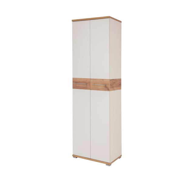 Biała szafa w dekorze dębu 59x199 cm Topix – Germania-image-2