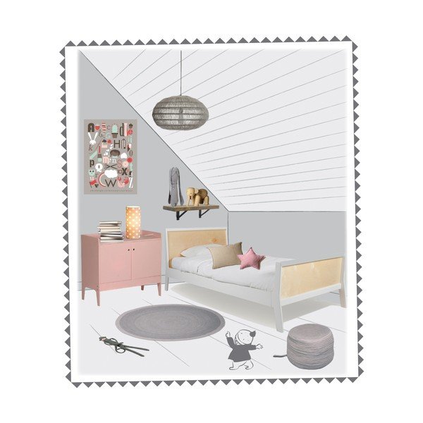 Szary puf dziecięcy Nattiot Halo-image-1