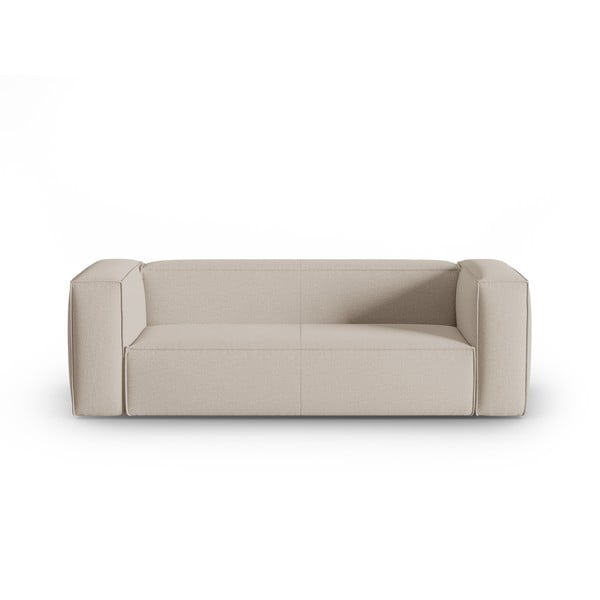 Beżowa aksamitna sofa 200 cm Mackay – Cosmopolitan Design