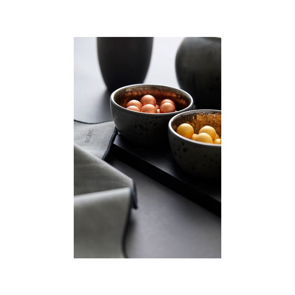 Czarne kamionkowe miski do serwowania zestaw 3 szt. Cabaret − Bitz-image-1