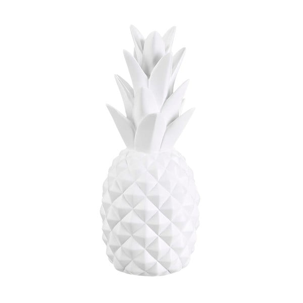 Biała dekoracja w kształcie ananasa Tropicho, wys. 29 cm