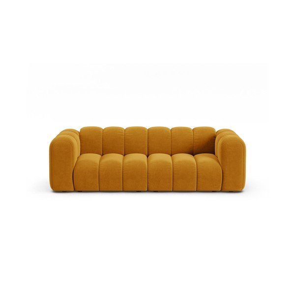 Żółta sofa 228 cm Lupine – Micadoni Home