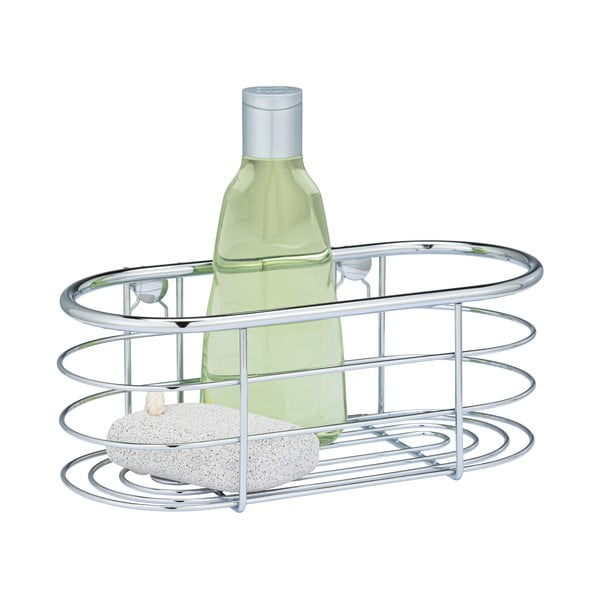 Półka łazienkowa w kolorze srebra Wenko Trestina, 26x11 cm-image-4