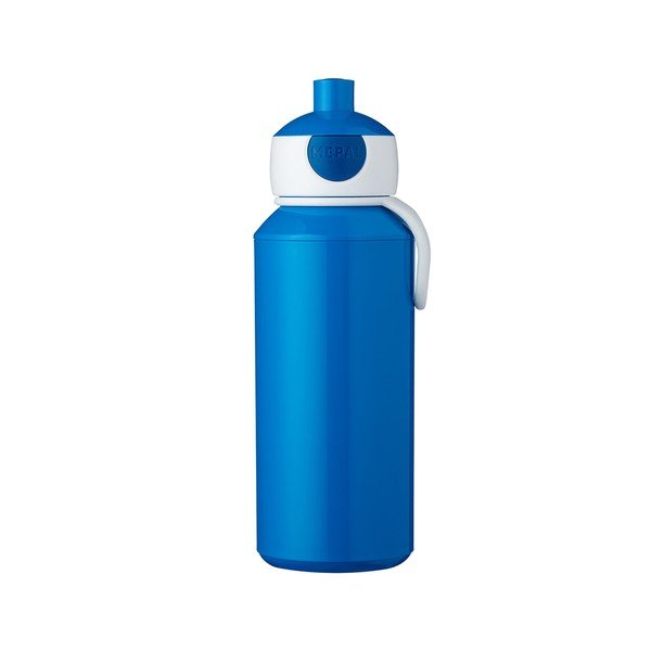 Niebieska podróżna butelka dla dzieci 400 ml Pop-Up – Mepal