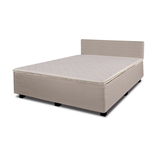 Łóżko z materacem New Star Ecru, 160x200 cm