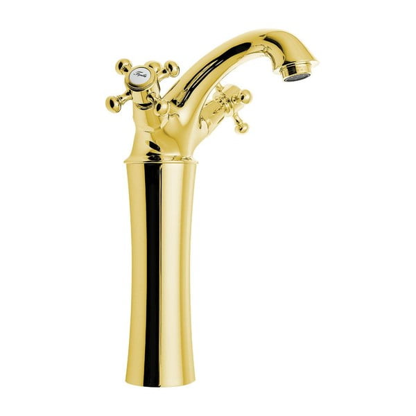 Bateria umywalkowa stojąca w kolorze złota Antea – Sapho